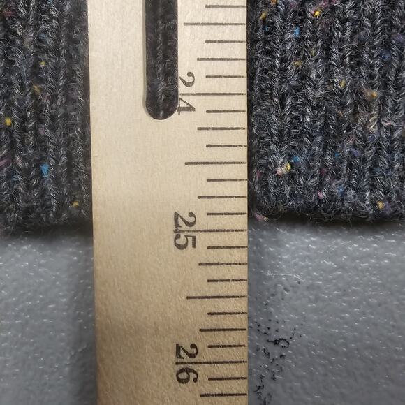 Vintage Le Tigre Donegal Sweater Mens XL Gray 80s Orlon Wool Rainbow Nep Preppy - Picture 9 of 9